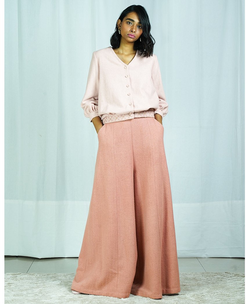 Panelled Flare Pants
