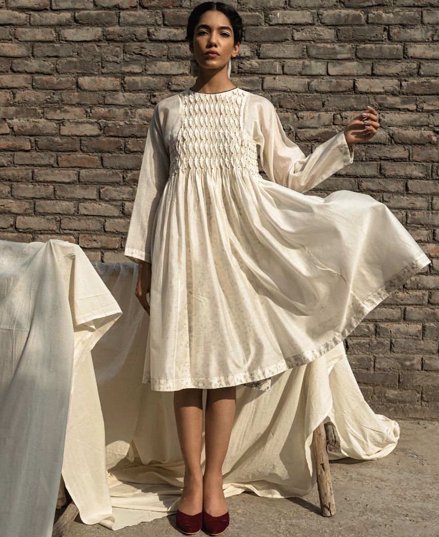 Snowdrop Smocking Dress+slip XS Snowdrop Smocking Dress+slip XS