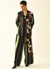 Moss Stripes Jacket Set