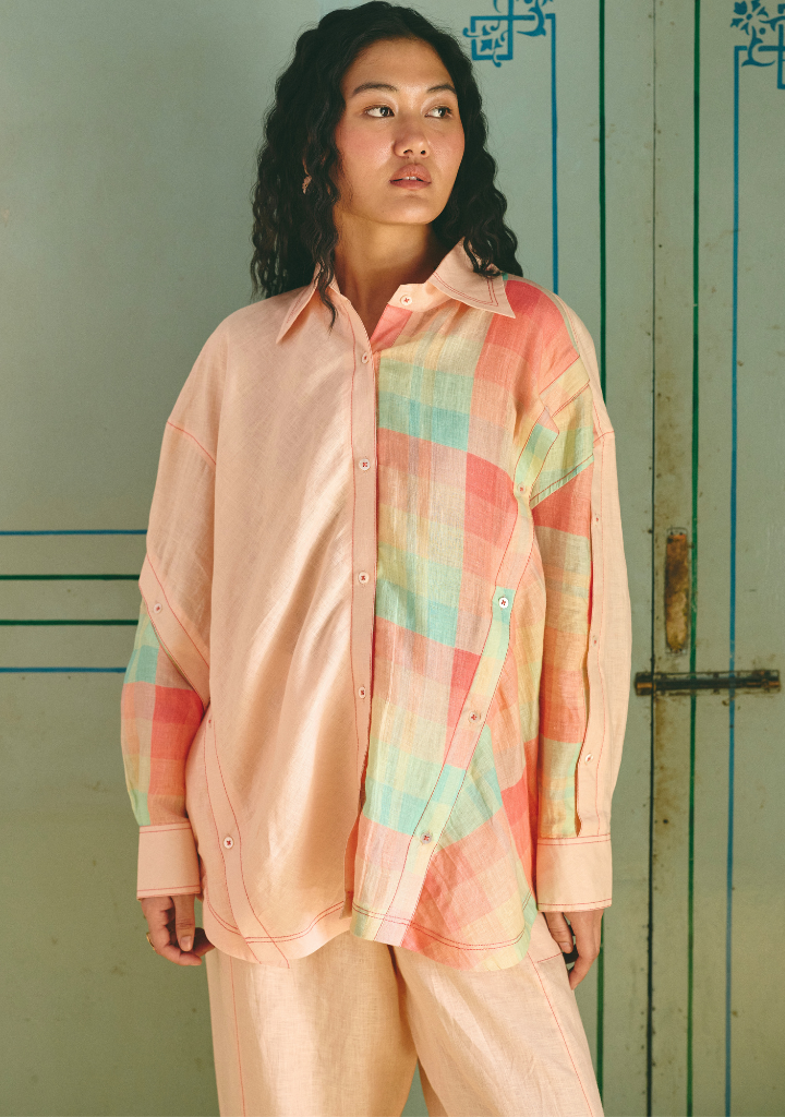 Kelly Bias Panelled Shirt