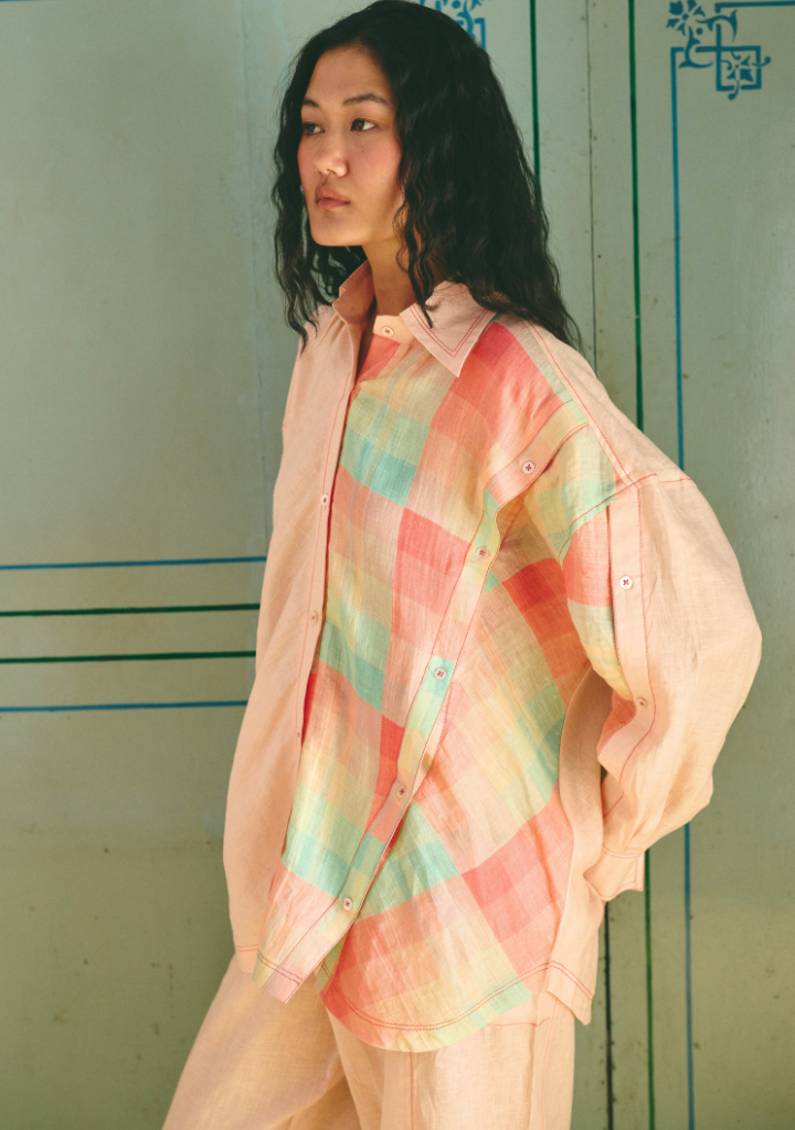 Kelly Bias Panelled Shirt