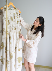 Live Leafy Smocked Dress