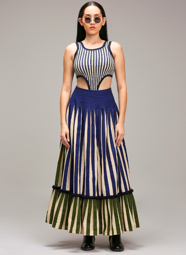 Egg Shell Trench Bodysuit Set