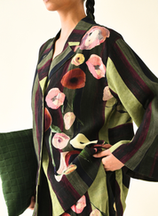 Moss Stripes Jacket Set