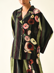 Moss Stripes Jacket Set