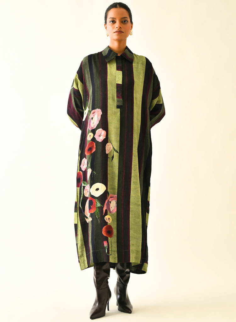 Moss Stripes MH Dress