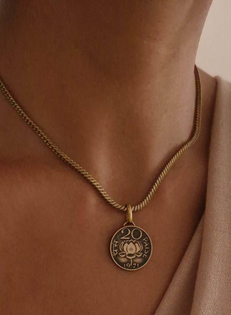 20 Paise Pendant Chain