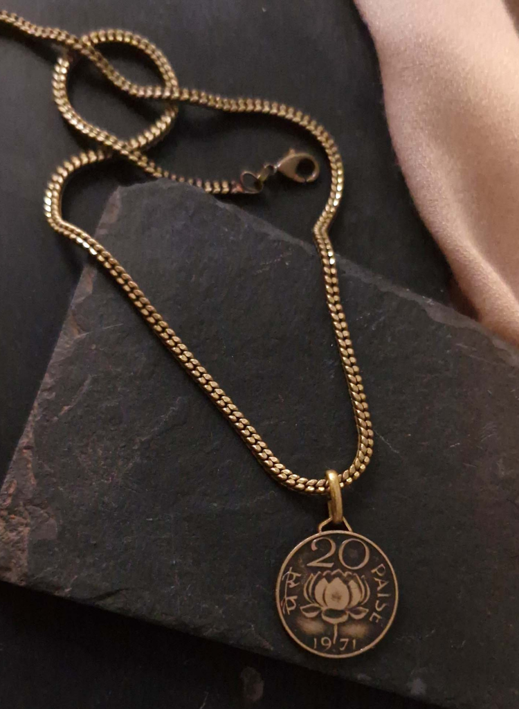 20 Paise Pendant Chain