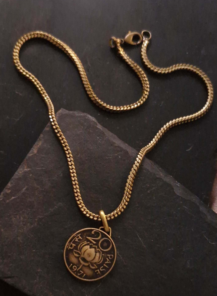 20 Paise Pendant Chain