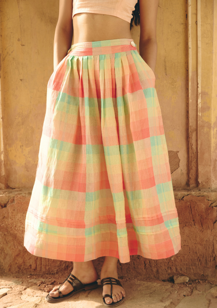Ami Pleated Skirt