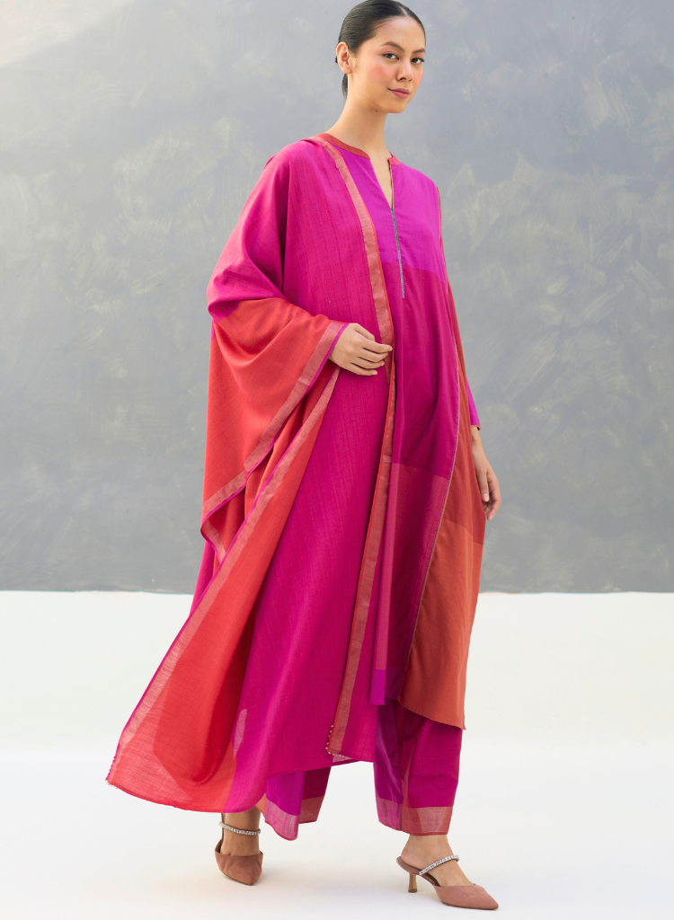 Warda Angrakha Dupatta Set