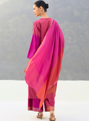 Warda Angrakha Dupatta Set