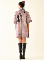 Dusk Pink A-line Short Dress