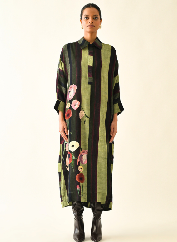 Moss Stripes MH Dress