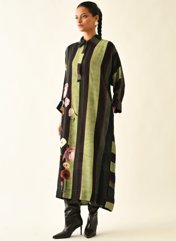 Moss Stripes MH Dress