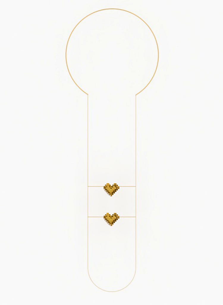 Heart Stack Necklace