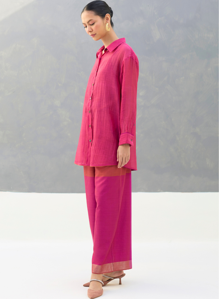 Nazo Sheer Chanderi Shirt