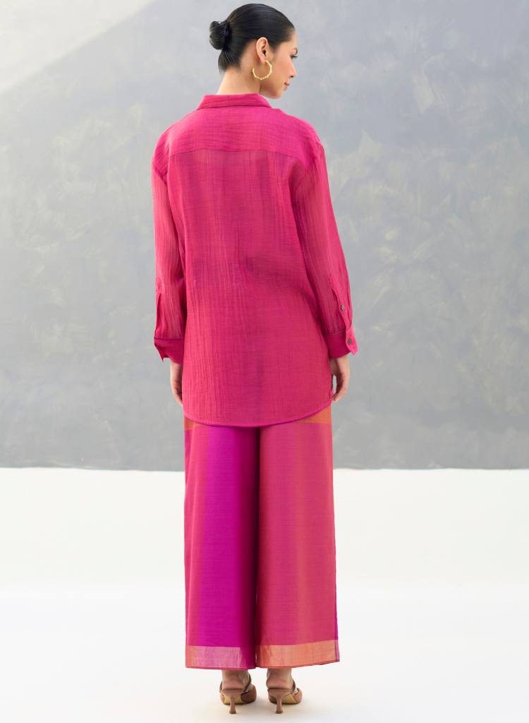 Nazo Sheer Chanderi Shirt