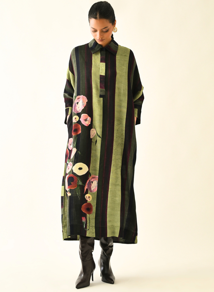 Moss Stripes MH Dress
