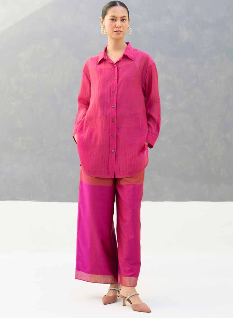 Nazo Sheer Chanderi Shirt