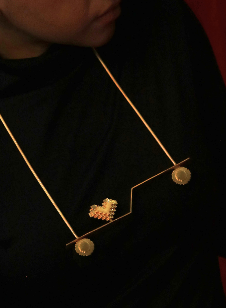 Retro Run Necklace