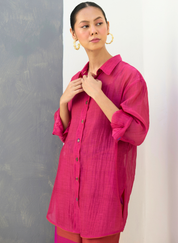 Nazo Sheer Chanderi Shirt