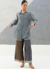 Nazo Sheer Chanderi Shirt