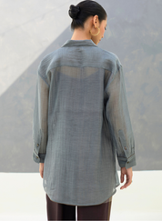 Nazo Sheer Chanderi Shirt