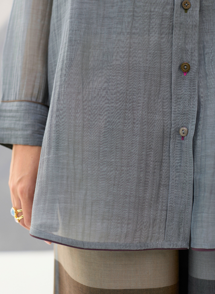 Nazo Sheer Chanderi Shirt