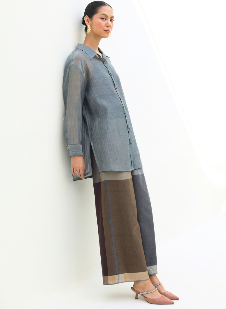 Nazo Sheer Chanderi Shirt