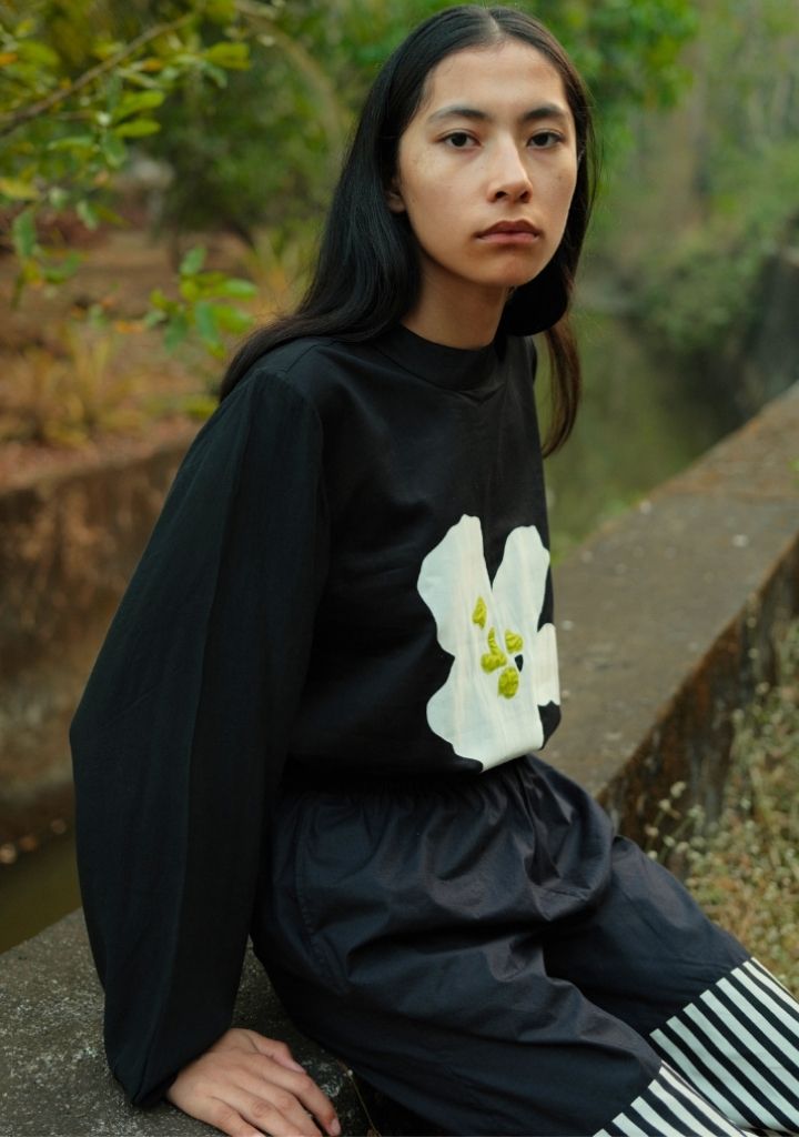 Floral Appliqué Top