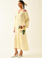 Bloomstripe A-line Dress