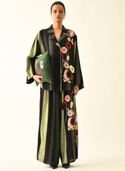 Moss Stripes Jacket Set