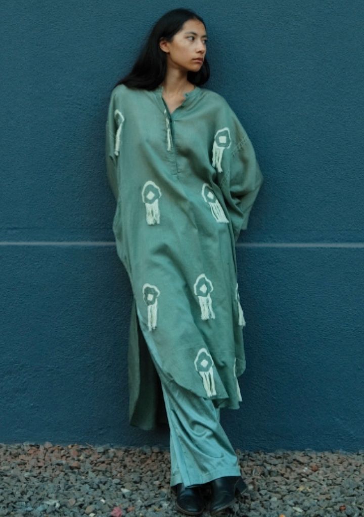 Fringe Bat Sleeve Shirt