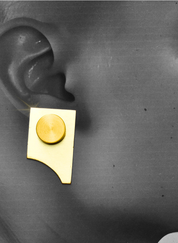 A Square And A Cut Out Earrings