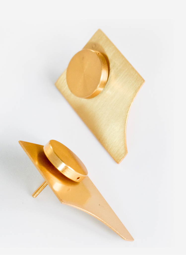 A Square And A Cut Out Earrings