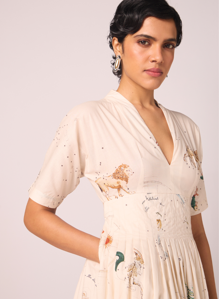 Aara Pleated Dress