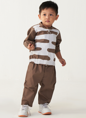 Abstract Bomber Jacket Set