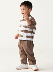 Abstract Bomber Jacket Set