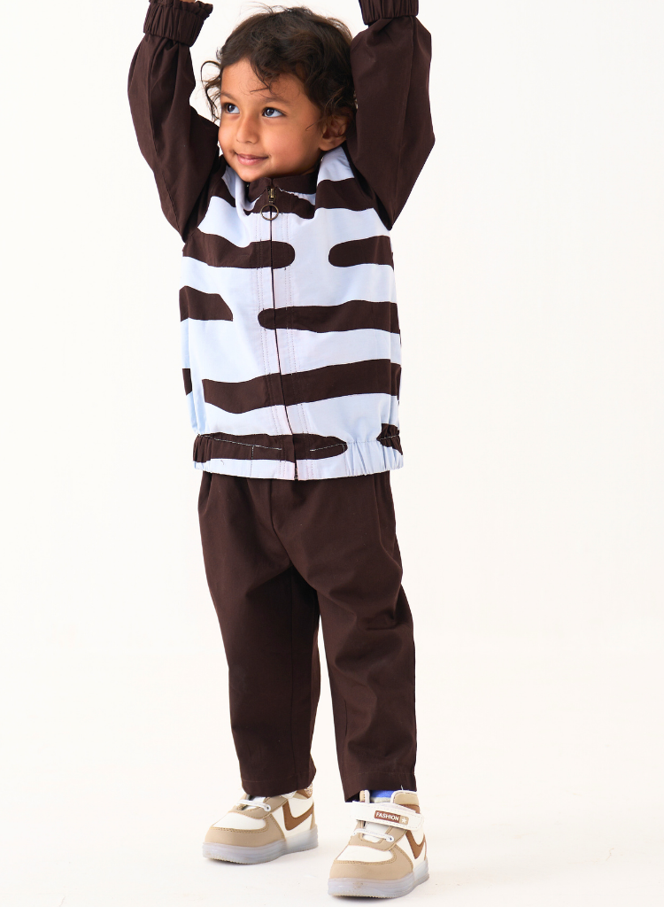 Abstract Bomber Jacket Set