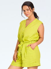 Accent Green Playsuit