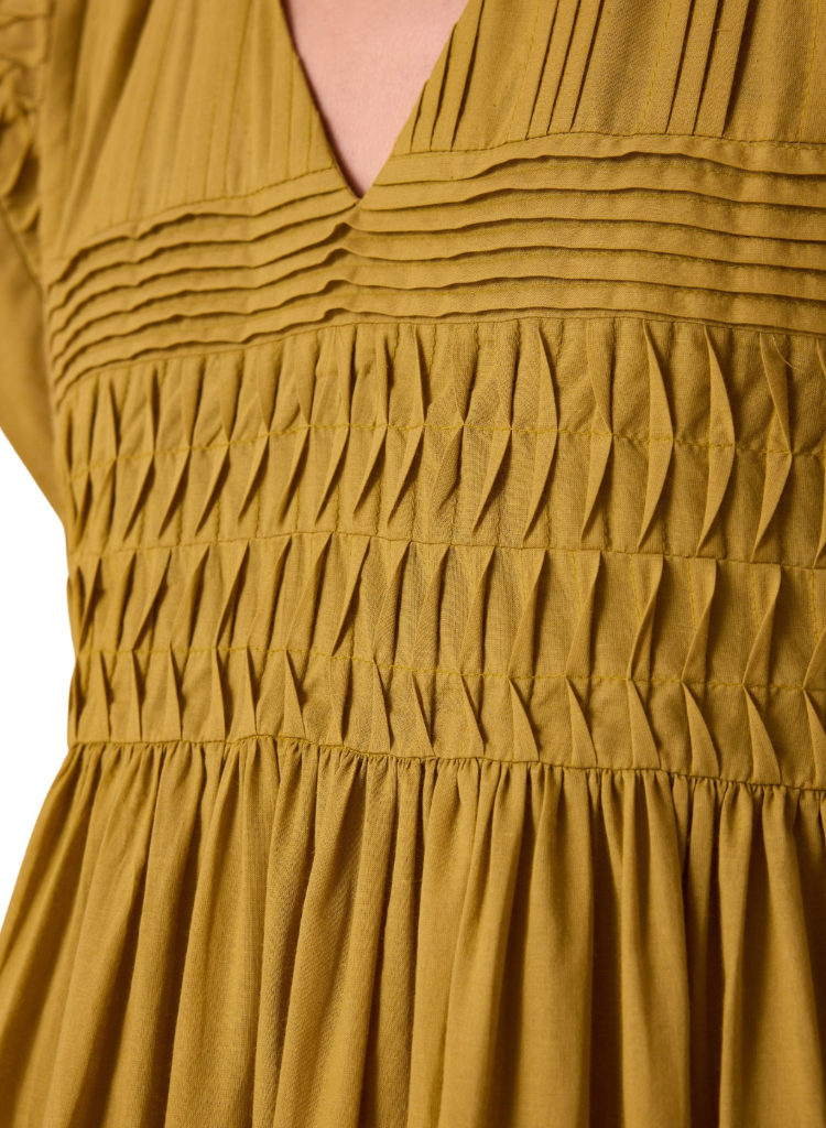 Aelia Pleated Midi Dress