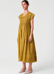 Aelia Pleated Midi Dress