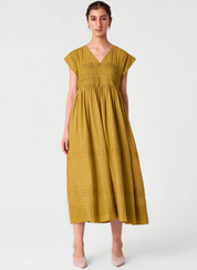 Aelia Pleated Midi Dress