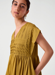 Aelia Pleated Midi Dress
