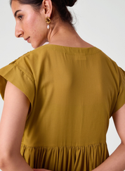 Aelia Pleated Midi Dress