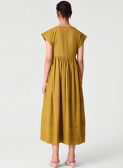 Aelia Pleated Midi Dress