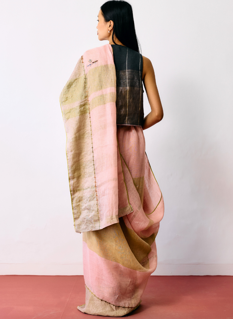 Afra Metallic Saree
