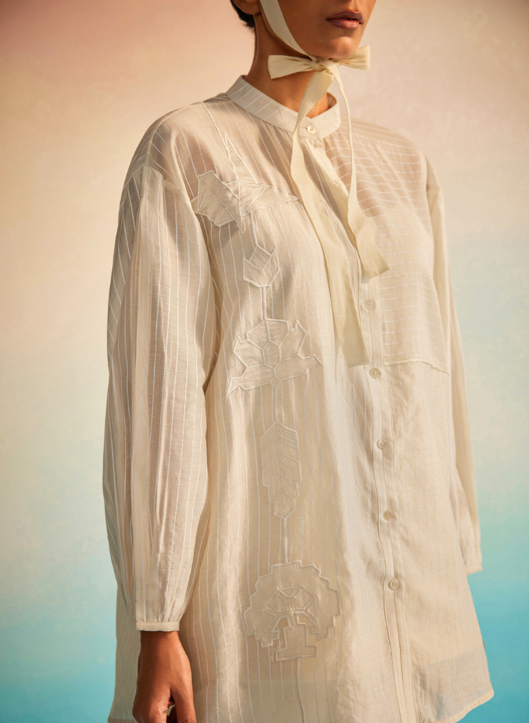 Akai Ito Mandarin Shirt