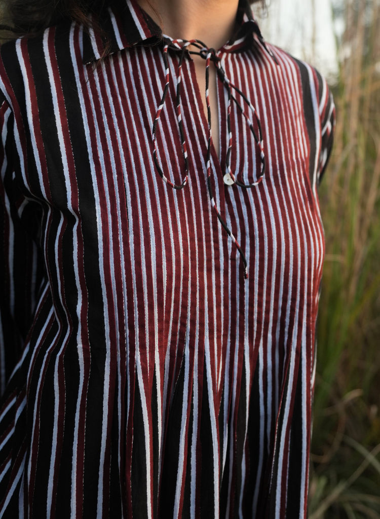 Akari Striped Dress
